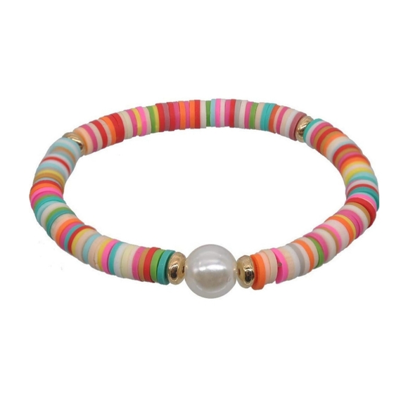 Jewelry - Rainbow Confetti Beaded Bracelet